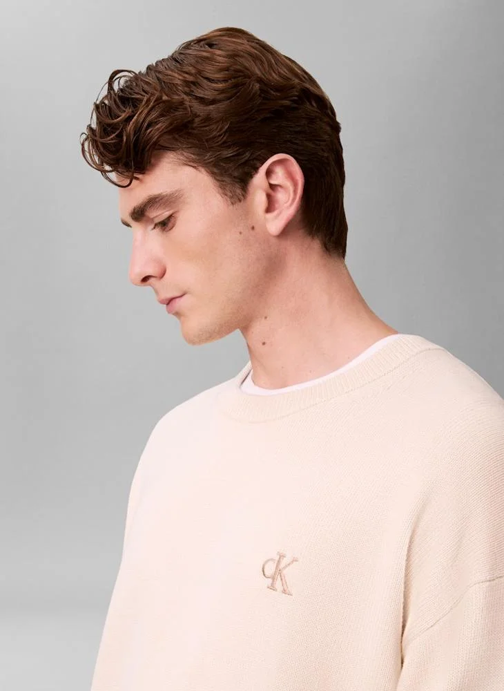 Calvin Klein Jeans  Crew Neck Long Sleeve Sweater for Men | Best Price UAE