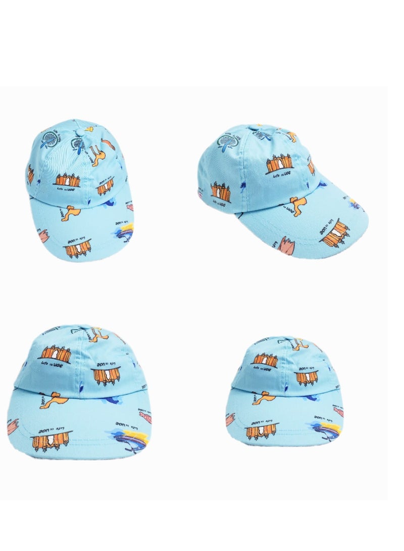 Lightblue  cap for BOYS  in dubai design-SOUVENIR CAP FOR  BOYS 