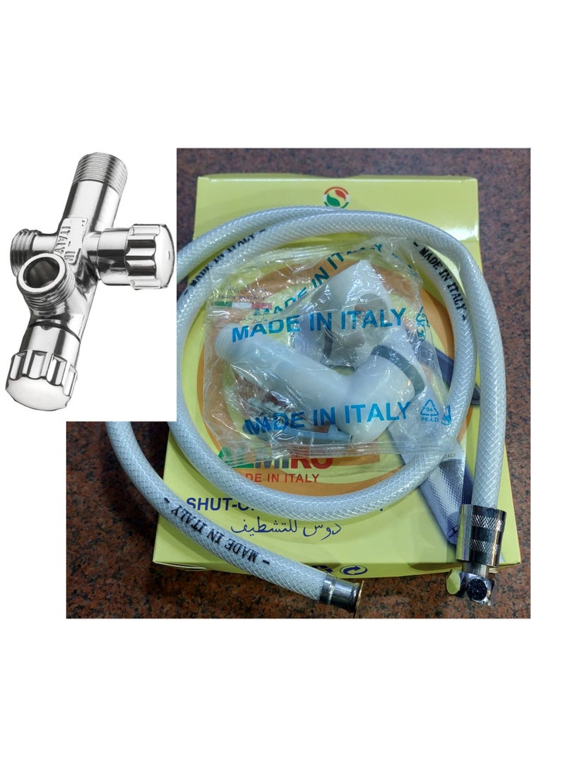 Shams Bathroom bidet with 2-way corner valve and Teflon code 600  - Image 3