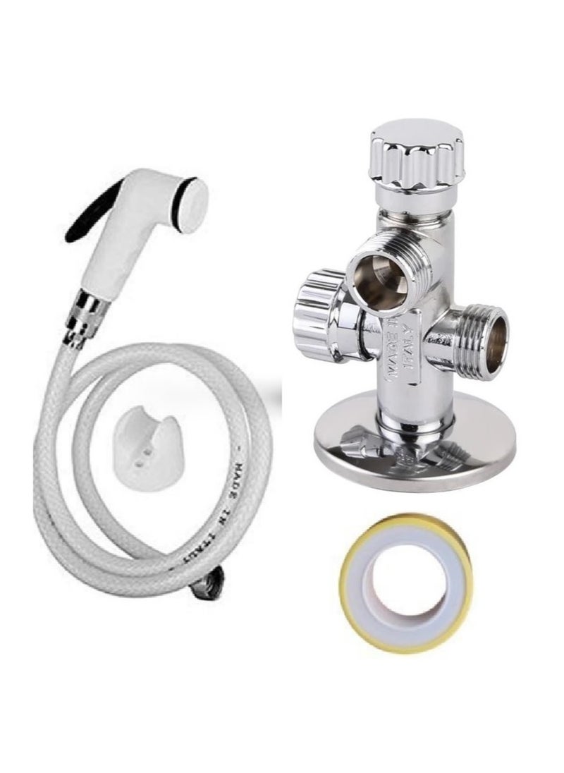 Shams Bathroom bidet with 2-way corner valve and Teflon code 600  - Image 1
