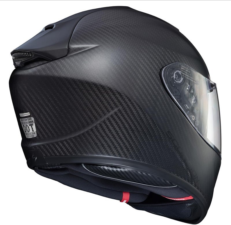 ScorpionEXO ST1400 EVO Carbon Fiber Full Face Motorcycle Helmet - Bluetooth Ready (Matte Black, Large) - Image 3