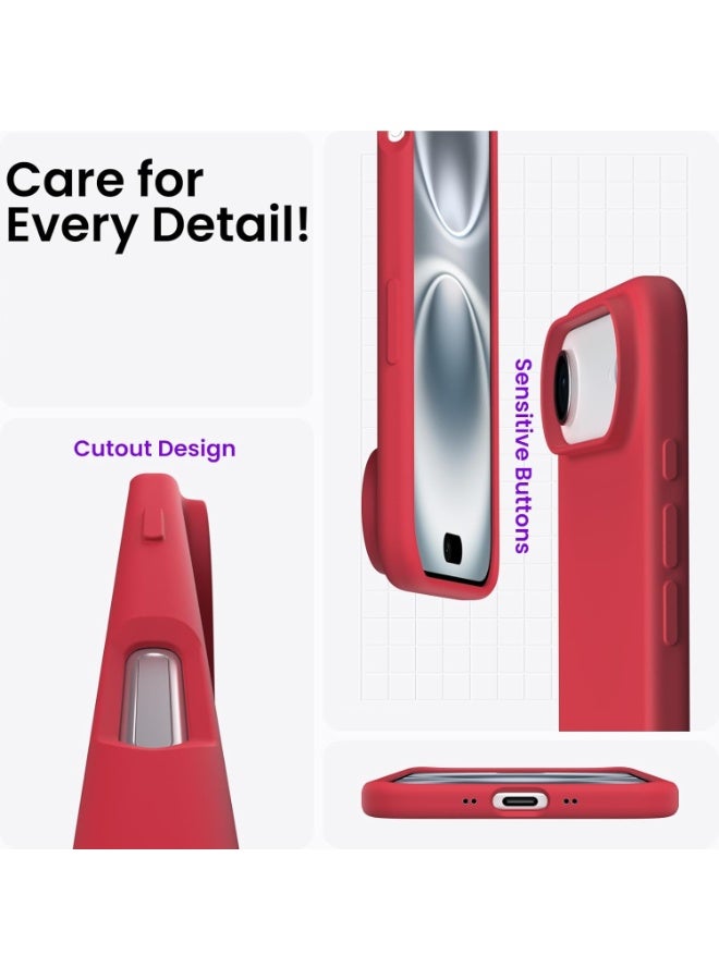 Case for iPhone 17 Air Soft Liquid Silicone Gel Case Full Body Shockproof Protection Matte Finish Cover Soft Microfiber Lining Cushion Slim Back Case for iPhone 17 Air - Image 4
