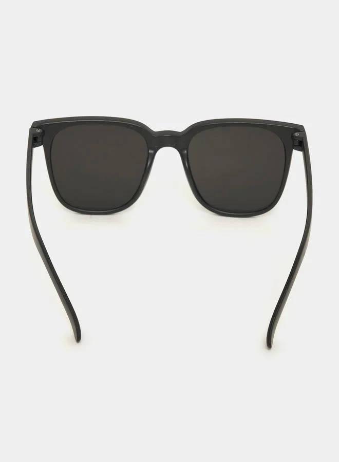 ستايلي Letter Detail Solid Square Sunglasses
