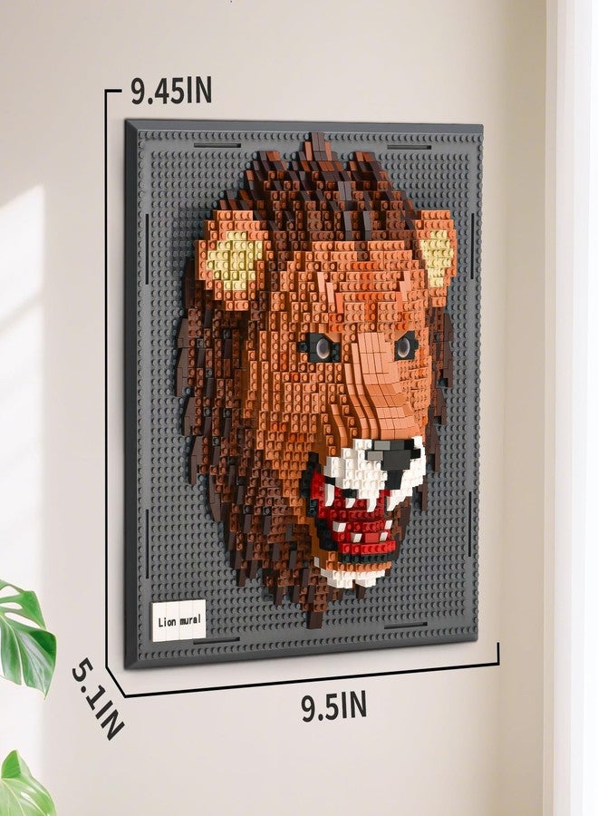 BNG Wall Art Lion Building Blocks Sets(1849PCS),A Wall Decor Set for Adults and Kid Who Love Creative Hobbies-Gift Toy for Adults 14+ - Image 3