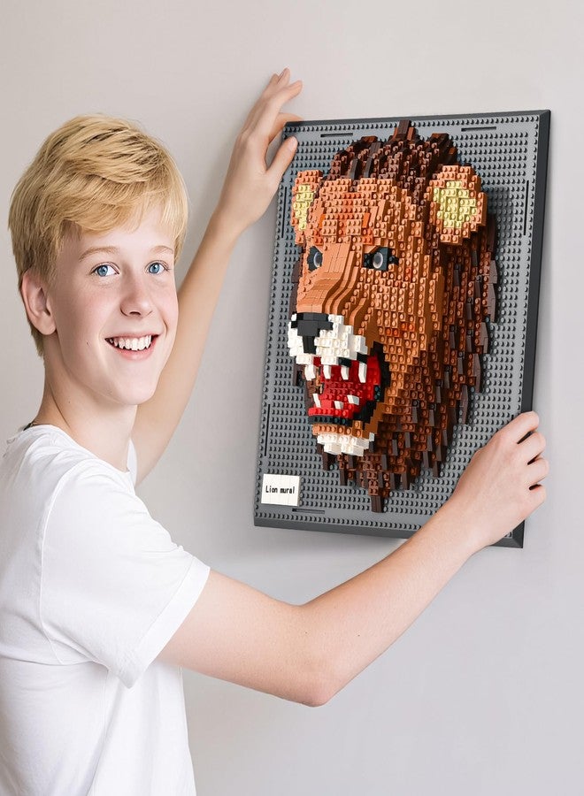 BNG Wall Art Lion Building Blocks Sets(1849PCS),A Wall Decor Set for Adults and Kid Who Love Creative Hobbies-Gift Toy for Adults 14+ - Image 5