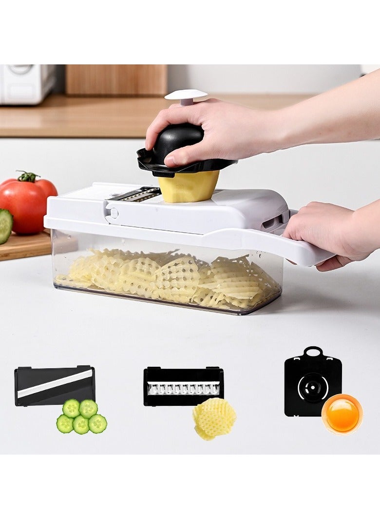 Captaintech أداة تقطيع وشرائح وخضروات متعددة الوظائف مكونة من 22 قطعة - Image 2