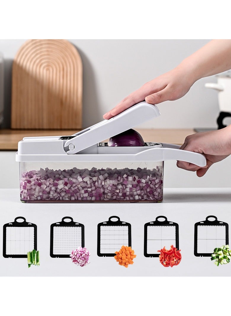 Captaintech أداة تقطيع وشرائح وخضروات متعددة الوظائف مكونة من 22 قطعة - Image 4