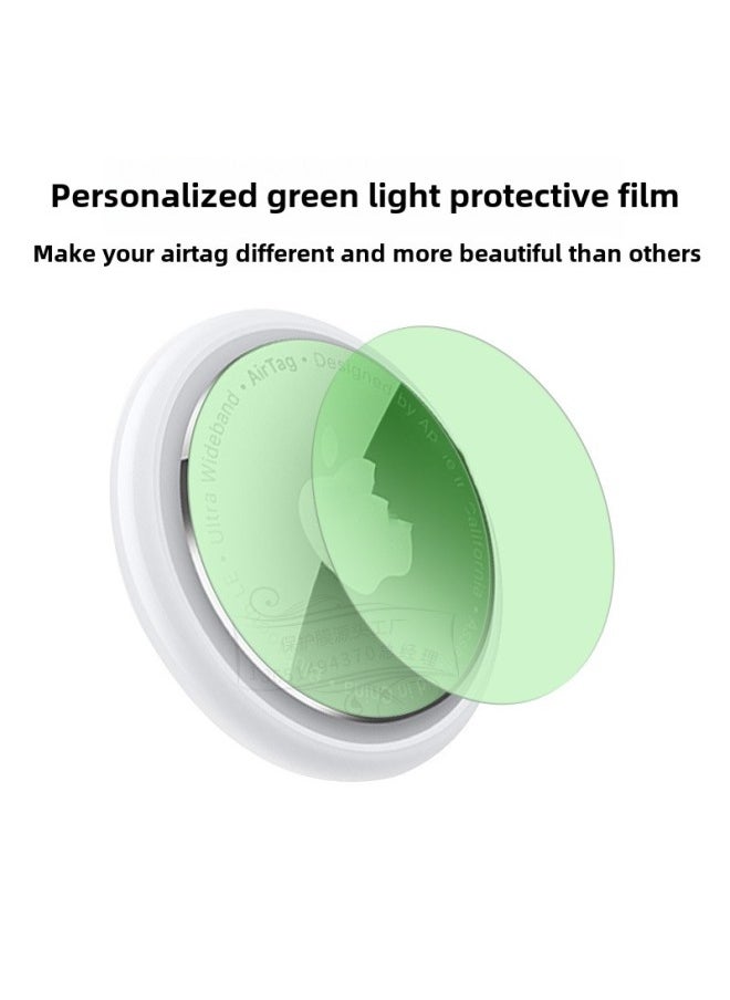 Generic - Apple Airtag Protective Film Locator Tracker Anti-lost Device Keychain Air Tag Hydraulic Film Applicable-Color:AirTag(10 Front Membrane +10 Back Membrane)-Dimensions:TPU Protective Film (blue) - Image 1