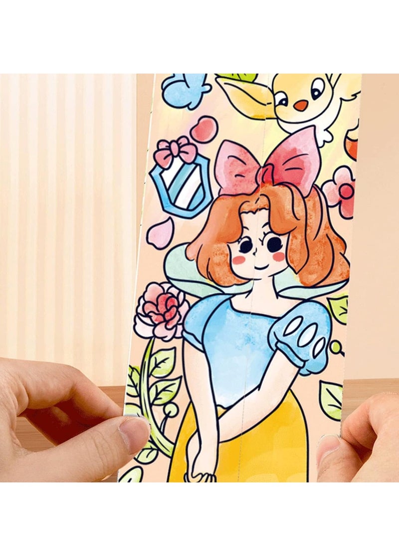 Excefore مجموعة كتب الرسم بالألوان المائية، مجموعة مغامرة الألوان المائية الزاهية للأطفال - 4 كتب رسم محمولة، مجموعة سفر، ومجلات - تعزز التعبير الإبداعي والفن المبهج - Image 2