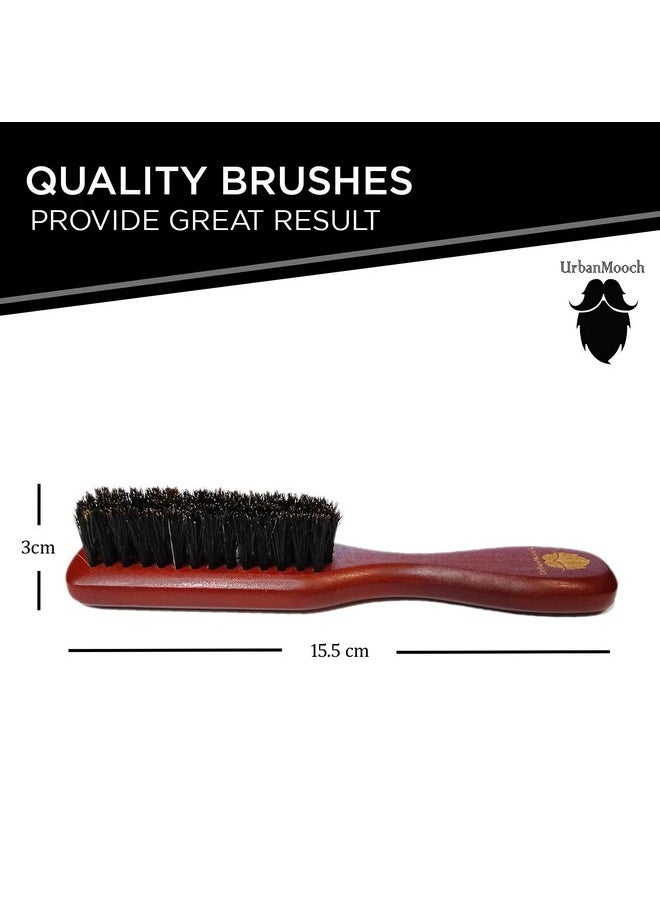 Premium 100% Boar Bristle Beard Brush With Grass Tree Wooden Handle, Straightens And Promotes Beard Growth, Works With Beard Oils And Balms, For Healthy & Stylish Beard