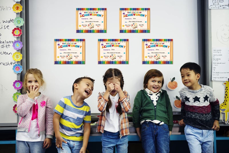 WaaHome Award Certificates for Students - 30pcs Award Certificates of Achievement for Kids Classroom, 8''x10'' Certificates of Completion Recognition for Kindergarten Elementary School Supplies - Image 5