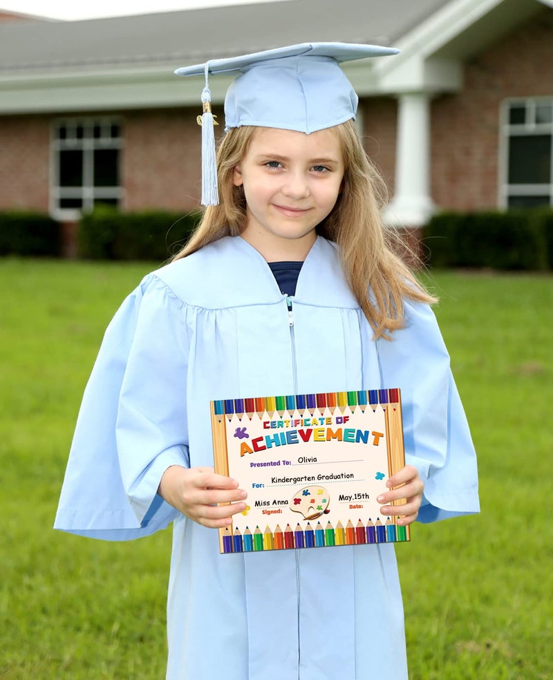 WaaHome Award Certificates for Students - 30pcs Award Certificates of Achievement for Kids Classroom, 8''x10'' Certificates of Completion Recognition for Kindergarten Elementary School Supplies - Image 2