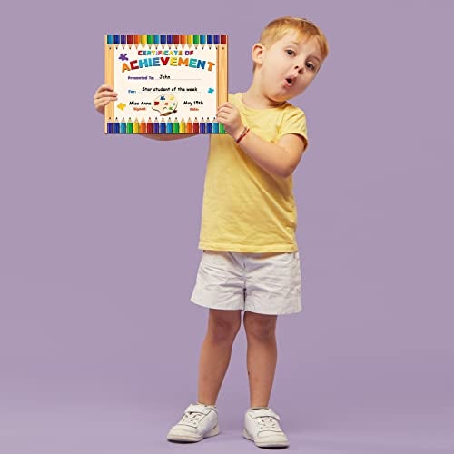 WaaHome Award Certificates for Students - 30pcs Award Certificates of Achievement for Kids Classroom, 8''x10'' Certificates of Completion Recognition for Kindergarten Elementary School Supplies - Image 3