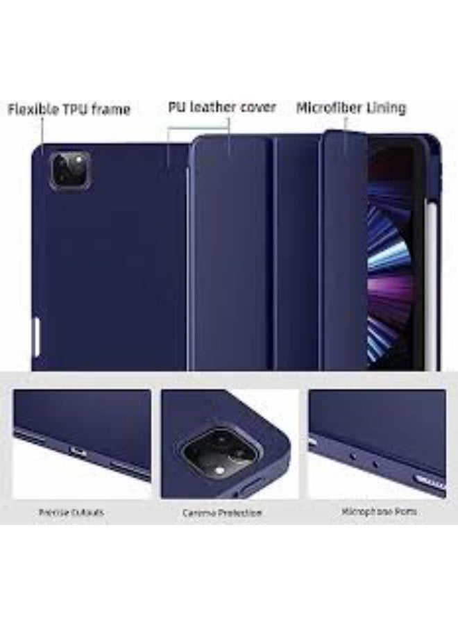 Case Compatible with iPad Pro 11 Case 2021/2020 with Pencil Holder, for iPad Pro 11 Inch Case 3rd/2nd Generation, Trifold Stand Protective Case with Soft TPU Back - Image 2