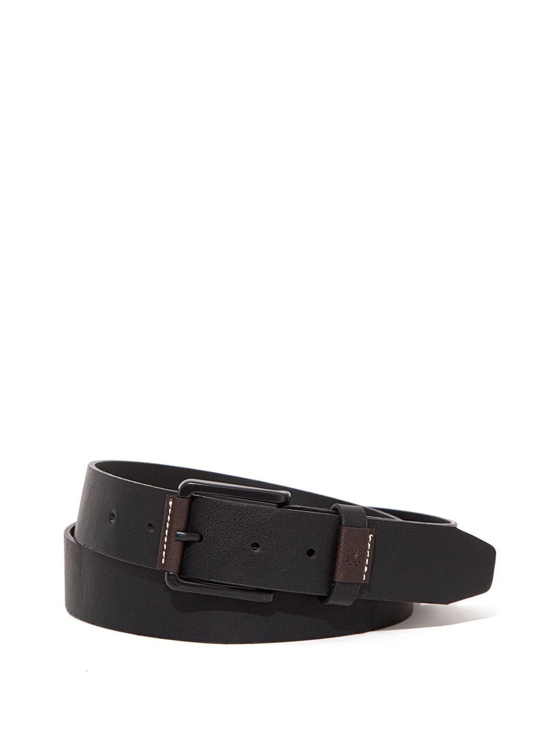 MAVI Black Faux Leather Belt - Image 2