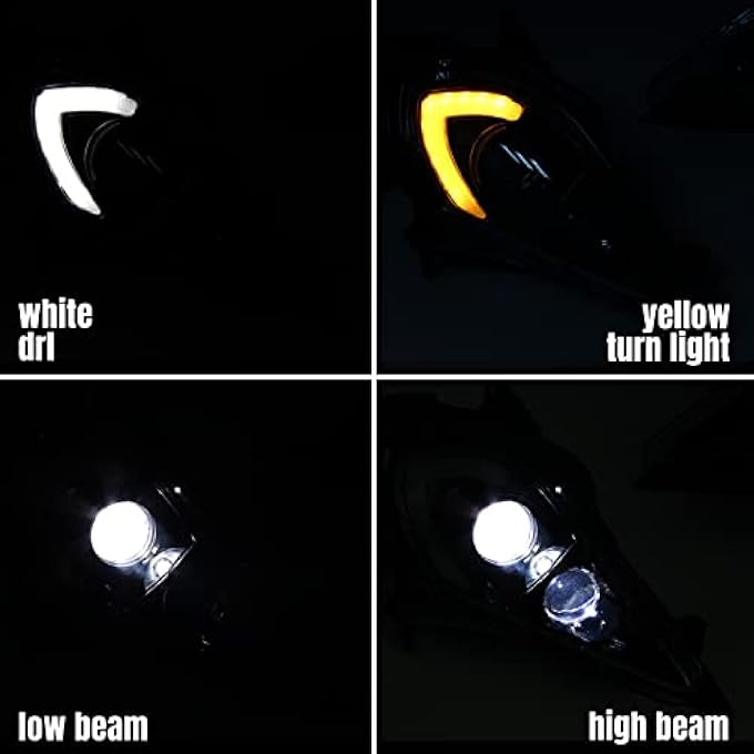 KATIMOTO Led Headlights Kit HighLow Beam Head Lights Turn Signal Lights Drl Lights For Yamaha Yfz 450 Yfz450R Yfz450X Wolverine 450 350 Raptor 250 350 Raptor 700 20062022 Accessories 2Pcs - Image 4