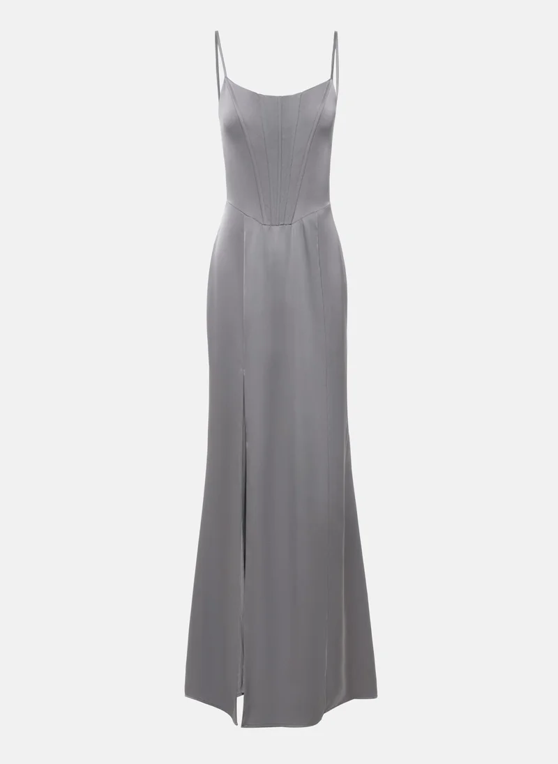 ليتشي فستان ماكسي مزود بكورسيه