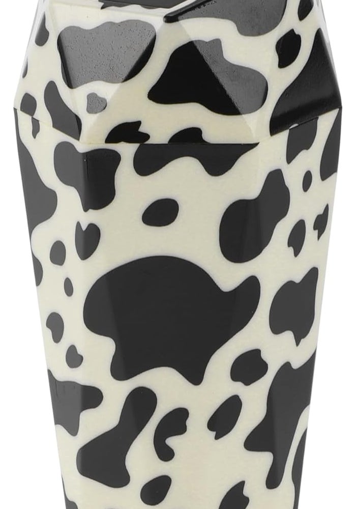 A ABSOPRO Portable Car Trash Can - Black and White Plastic Bin - Image 1