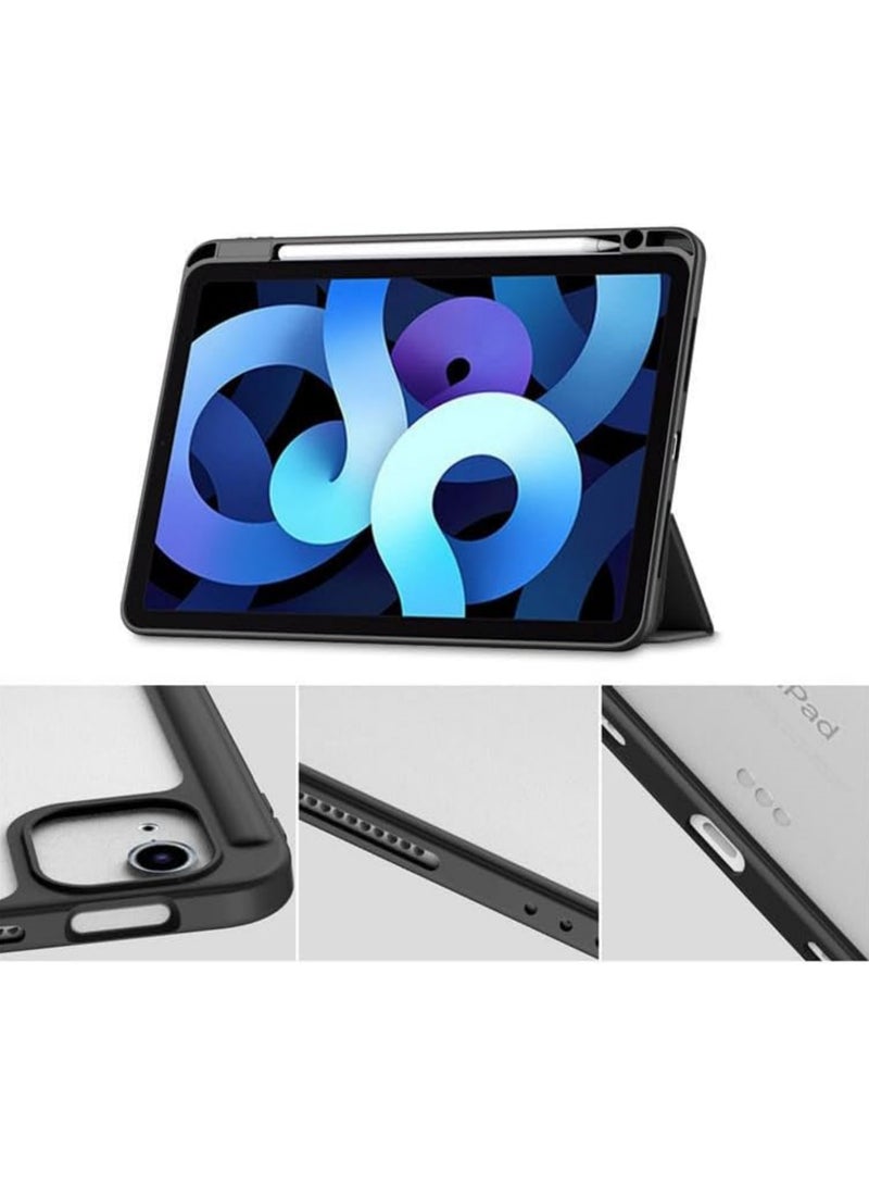 Rock Pow Case for iPad Air 13 inch Case 2025/Air 13 inch M2 2024 with Pencil Holder Clear Transparent Back Auto Wake/Sleep Cover for Air 13inch M3/M2 2025/2024 - Image 4