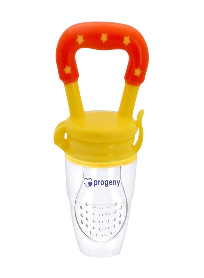 Progeny Silicone Fruit/Food Nibbler | Soft Teether for Baby with Extra Mesh | for Infants (Sunset) - Image 1