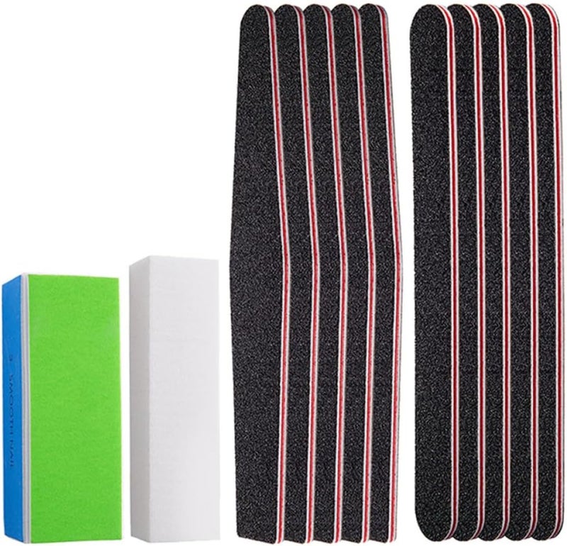24pcs Nail File and Polishing Block Set Multi-Color Four-Sided Nail Buffers with Sanding Strips for Professional Manicure and Home Art Care - Image 1