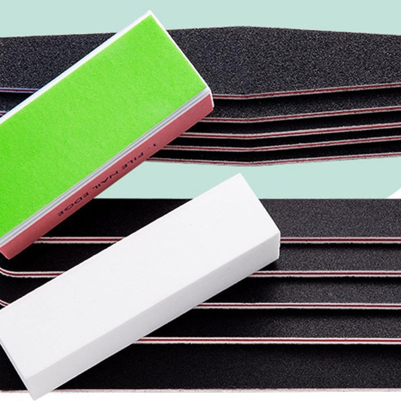 24pcs Nail File and Polishing Block Set Multi-Color Four-Sided Nail Buffers with Sanding Strips for Professional Manicure and Home Art Care - Image 3