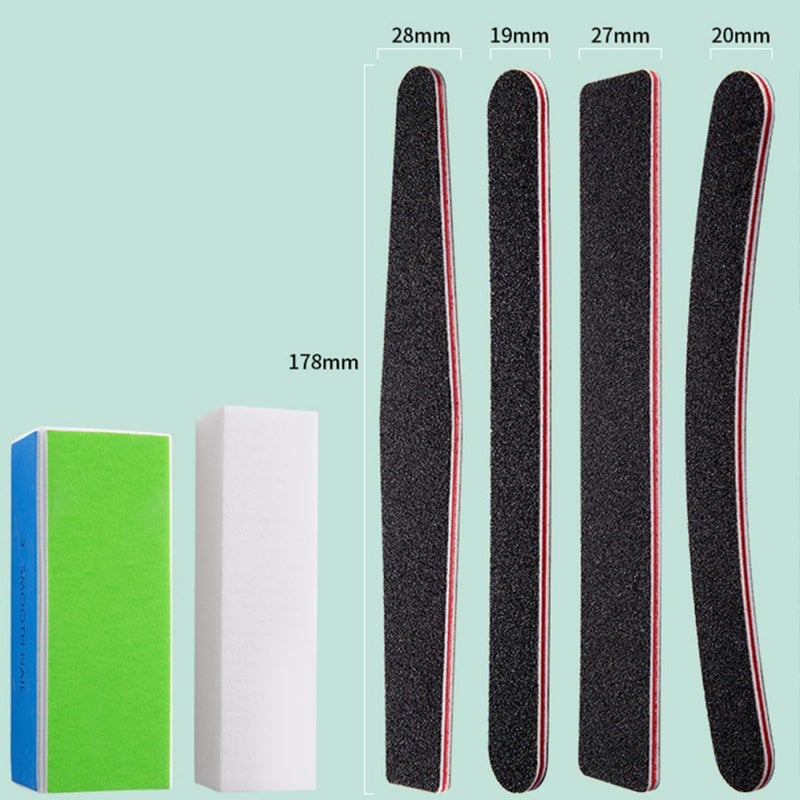 24pcs Nail File and Polishing Block Set Multi-Color Four-Sided Nail Buffers with Sanding Strips for Professional Manicure and Home Art Care - Image 4