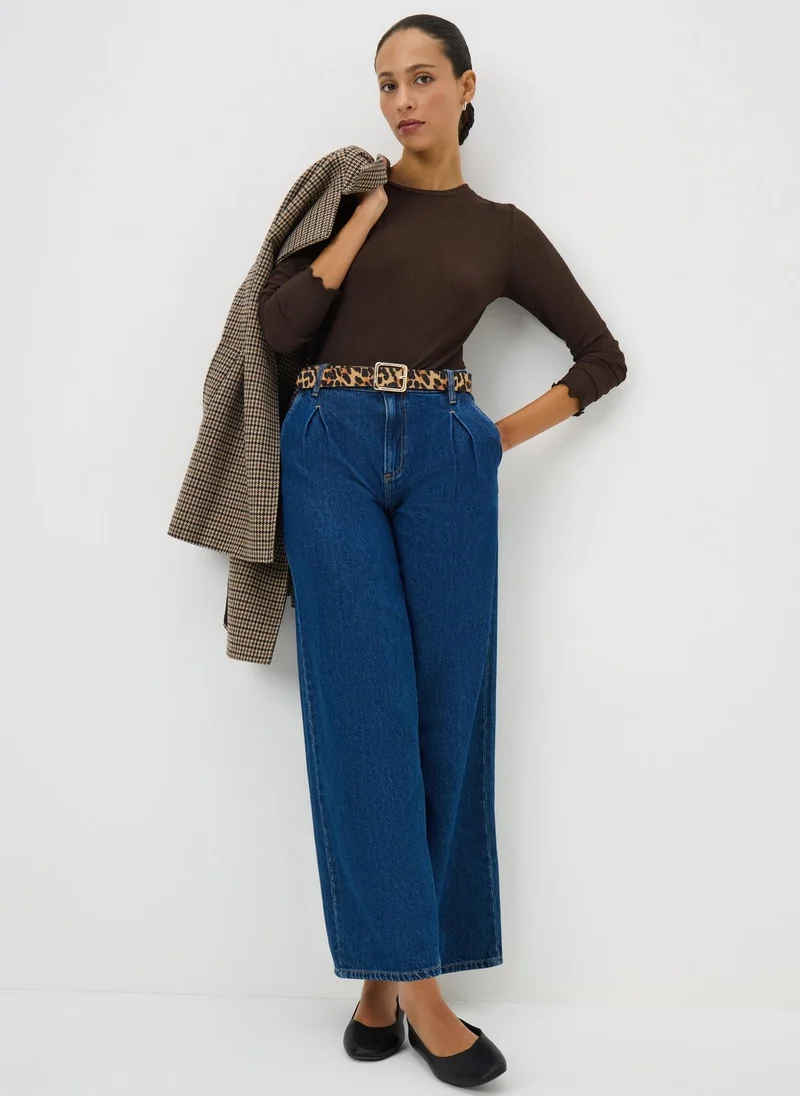 ماتلان Chocolate Long Sleeve Mesh Top