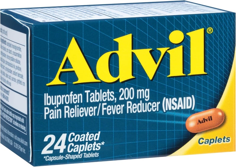 Advil أدفيل أقراص إيبوبروفين المغلفة مسكن للألم وخافض للحرارة 200 ملغ 24 حبة - Image 1