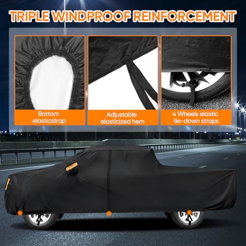 NEVERLAND Truck Cover Waterproof All Weather - Pickup Truck Car Cover Fit for Ford F150, Chevrolet Silverado 1500, Gmc Sierra, Ram 1500, Toyota Tacoma (Length Up to 242 inch) - Image 2