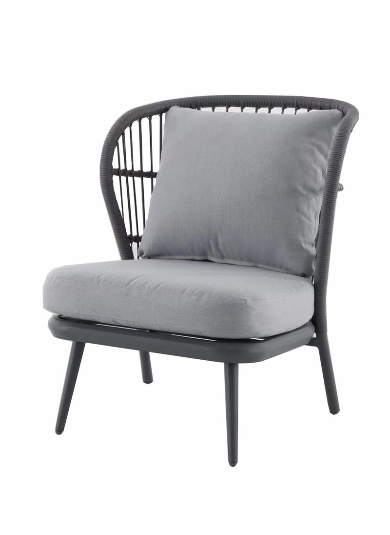 Oasis Casual - Outdoor 4 Seater Grey Rope Style Sofa Set - Image 1