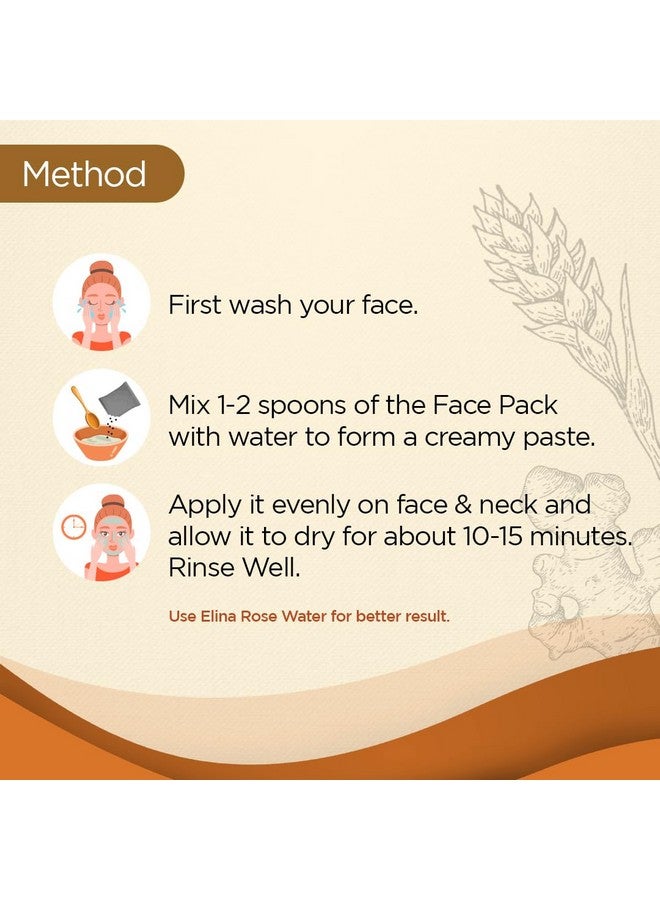 Elina 100Gm (Pack of 1) Pure Ubtan Face Pack | Deep Cleansing & Skin Brightening | Anti-Acne & Tan Removal | Ready-to-Use Face Pack for Glowing Skin | Suitable for All Skin Types - Image 5