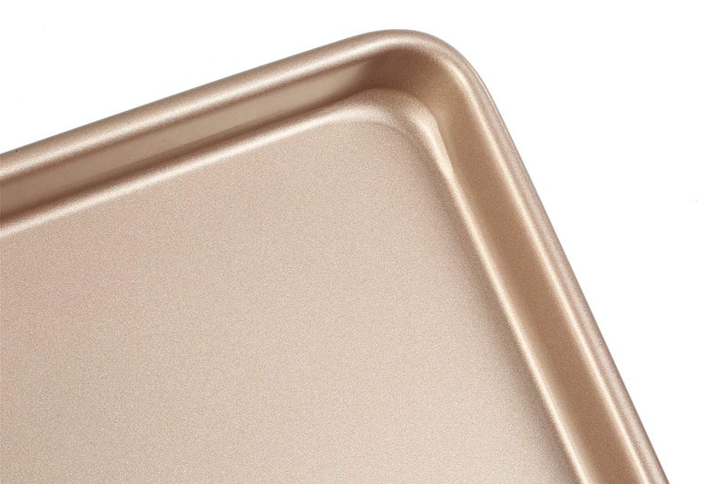 Walooza 11 Inch Baking Sheets Pan Nonstick Set of 2, Walooza Cookie Sheet Replacement Toaster Oven Tray，Deep Size 1 inch Bakeware, Non Toxic & Heavy Duty & Easy Clean - Image 4