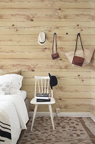 EeeComing 197.7" Wood Contact Paper Wood Wallpaper Peel and Stick Wallpaper Wood Grain Wallpaper Wood Self Adhesive Contact Paper Rustic Wood Wallpaper Distressed Removable Vinyl Film Roll - Image 4