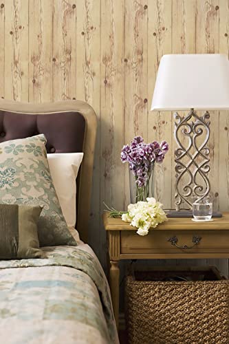 EeeComing 197.7" Wood Contact Paper Wood Wallpaper Peel and Stick Wallpaper Wood Grain Wallpaper Wood Self Adhesive Contact Paper Rustic Wood Wallpaper Distressed Removable Vinyl Film Roll - Image 5