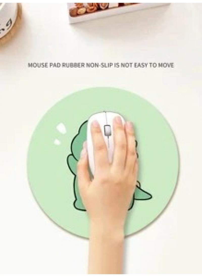 Y&D 20x20x0.2cm Flat Round Rubber Cartoon Mouse Pad - Image 2