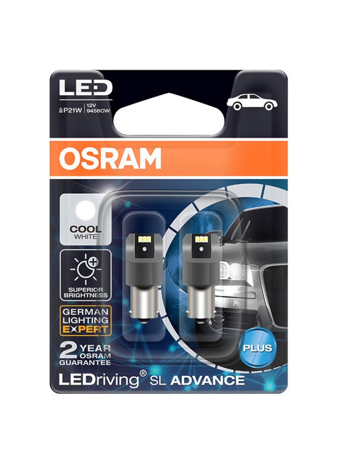 Osram P21w Led Car Light, Brake Light, Reverse Light, Turn Signal Light, Auxiliary Light, P21 Single-filament White Light, 12v 2.5w, 2-pack - Image 2