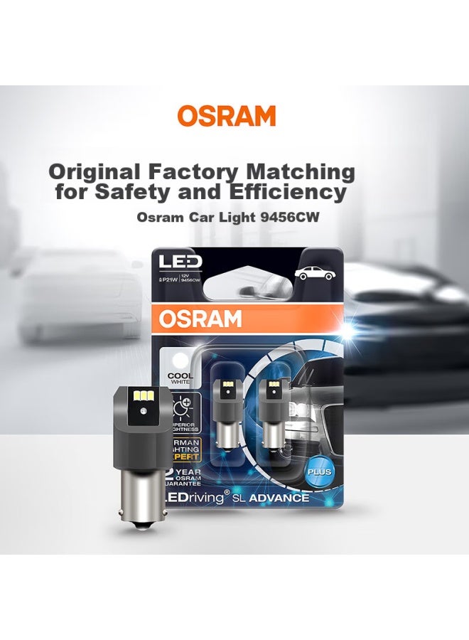 Osram P21w Led Car Light, Brake Light, Reverse Light, Turn Signal Light, Auxiliary Light, P21 Single-filament White Light, 12v 2.5w, 2-pack - Image 5