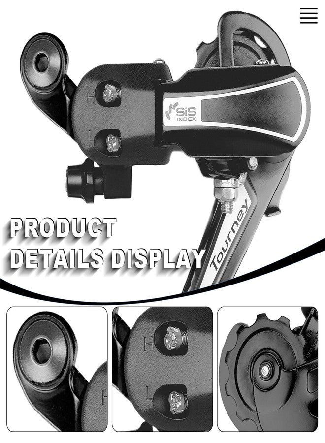 Relwears RD-TY21B 6/7 Speed Direct Mount Derailleur for Mountain Tricycle Commuter Cruiser Bike - Image 5