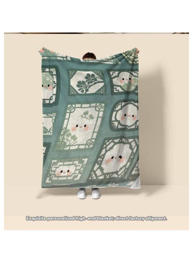 general Flannel thin blanket (warm and comfortable, suitable for sleep, gaming, dust removal and sandproof) 150cm*200cm - 92 - Image 3