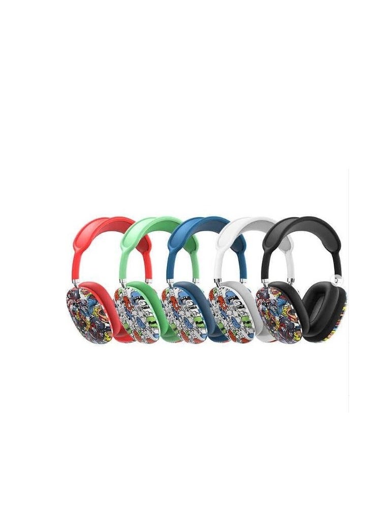 Generic - Wireless Headphone P9 Max With Hidden Mic white - Image 1