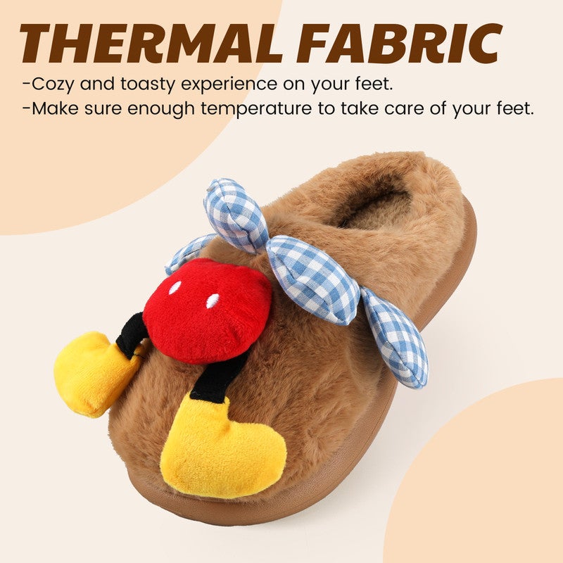 Lucky Kids Cozy Plush Fuzzy Slippers for Women and Men - Soft Warm Indoor/Outdoor House Shoes with Non-Slip Sole - Comfortable Winter Gift Idea (Sizes 36-41) - Image 2