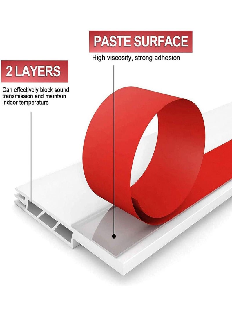 Sealing Strip At The Bottom Of The Door Seam, Windshield Under The Door, Strong Adhesive Rubber Strip At The Bottom Of the Door Seam, And 1M Wind, Dust, Insect, And Acoustic Door Stop For Wooden Doors - Image 5