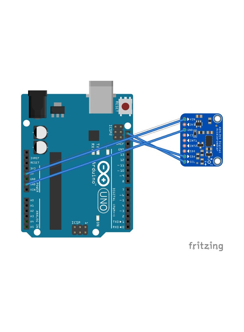 GY-291 ADXL345 3-Axis Accelerometer Sensor Module for Arduino, Raspberry Pi & DIY Electronics Projects - Image 4
