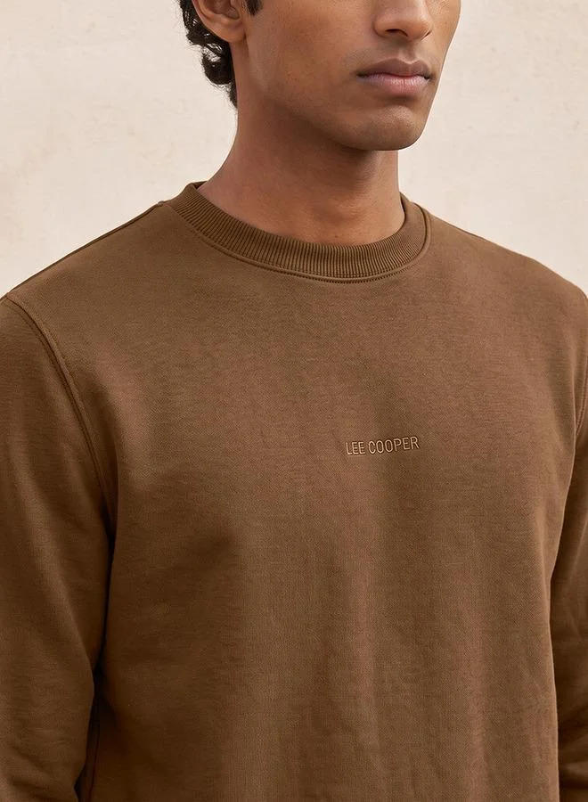 Lee Cooper BROWN LC LOGO SWEAT for Men | Best Price UAE