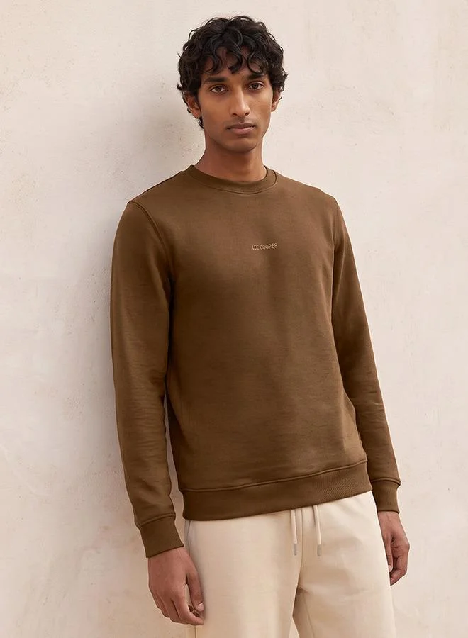 Lee Cooper BROWN LC LOGO SWEAT for Men | Best Price UAE