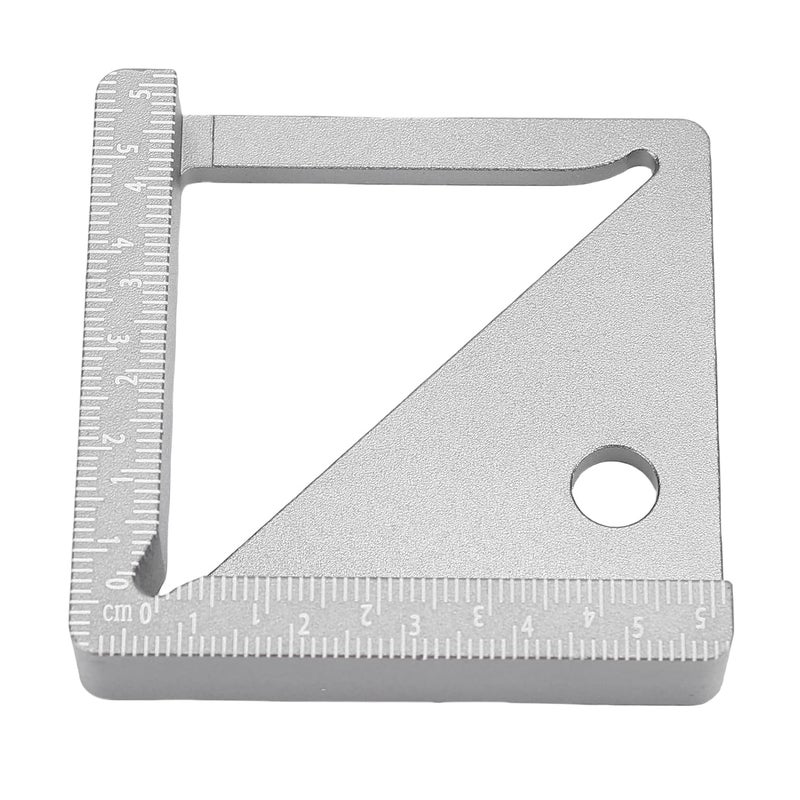 Hilitand 3D Multi Angle Measuring Ruler, Aluminum Alloy Woodworking Square Protractor with Height Width Diameter Measurement, for Carpenters Engineers DIY Woodworking Projects - Image 1