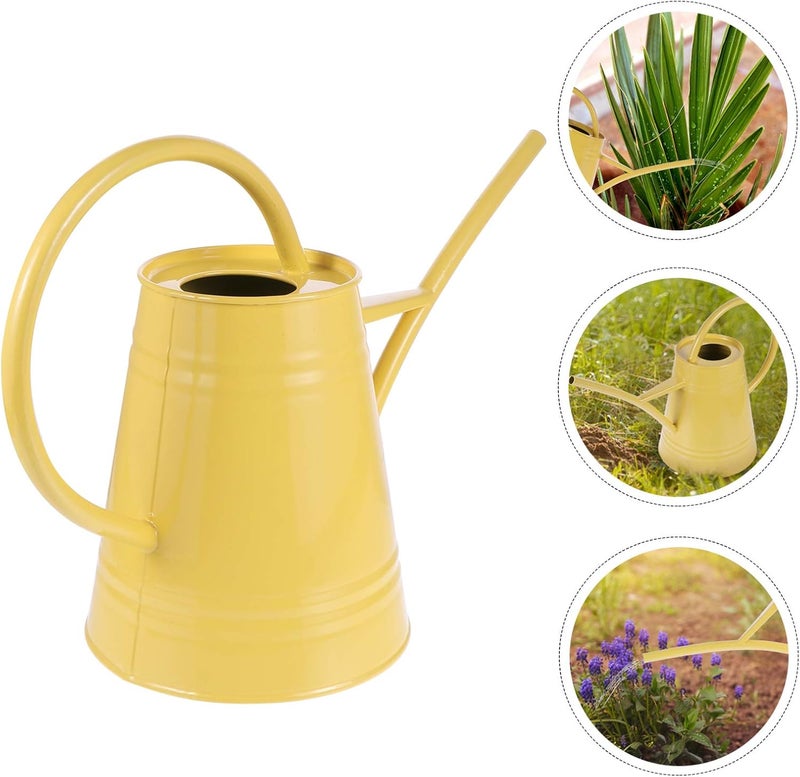 comfrt Watering Cans with Handle Long Spout Watering Can for Succulents Bonsai Catus Garden Plants and Potted Flower Gardening Tool Yellow 2.2L - Image 5