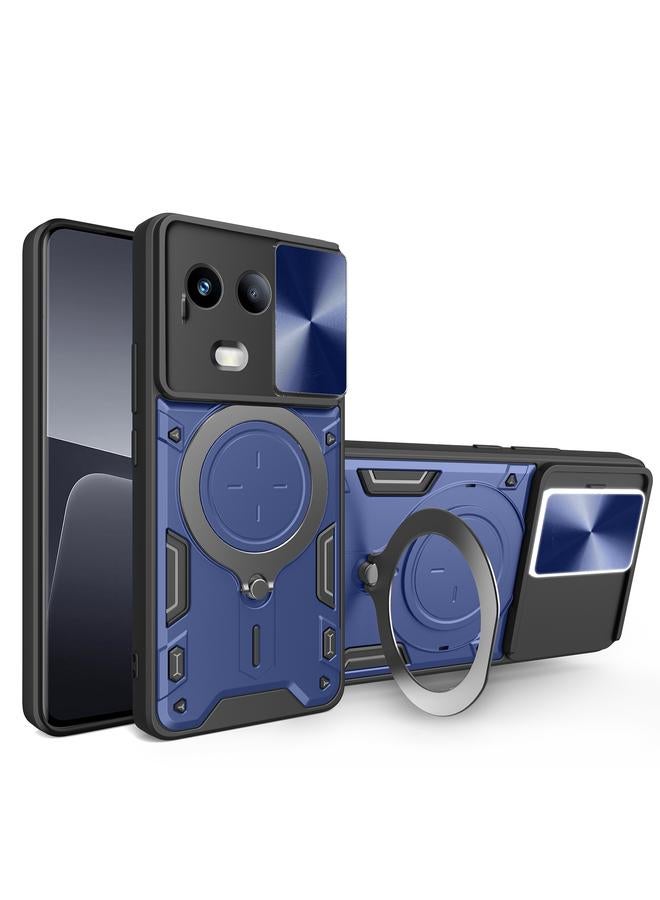 The Bros Case For Realme 11 5G Global / 11x 5G CD Texture Sliding Camshield Magnetic Holder Phone Case