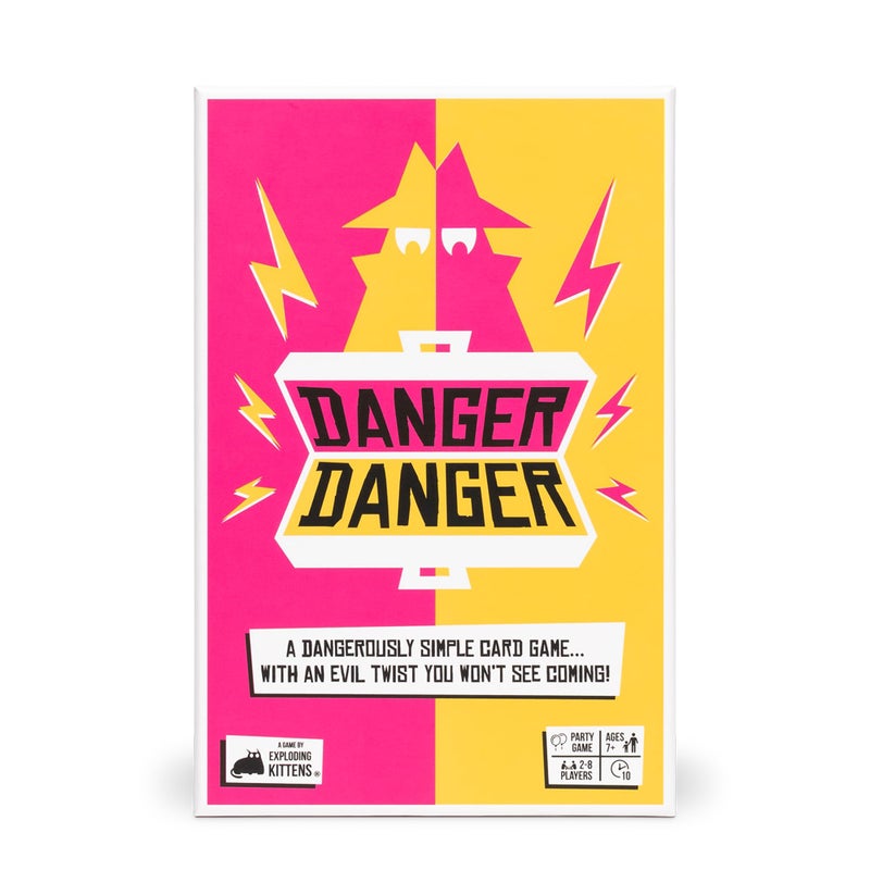 Exploding Kittens Danger Danger 2-8 Players - Ages 7+ - 10 Minutes to Play - Fast Paces Strategic Card Game - Party Game, Family Game Night, Kid and Adult Card Game - Image 1
